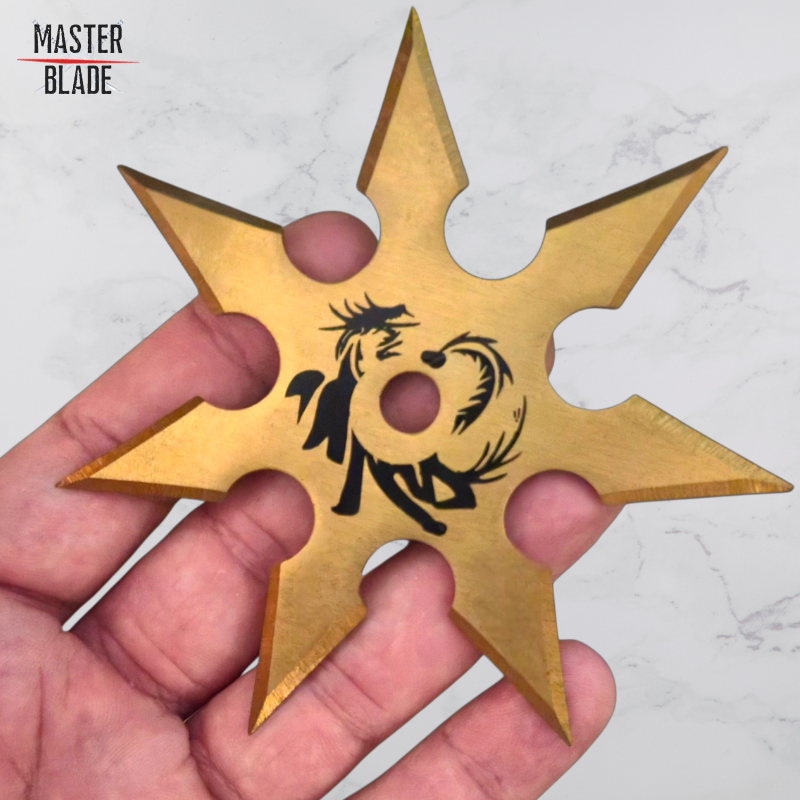 כוכב נינג'ה - Gold Dragon 7 Blade Ninja Star