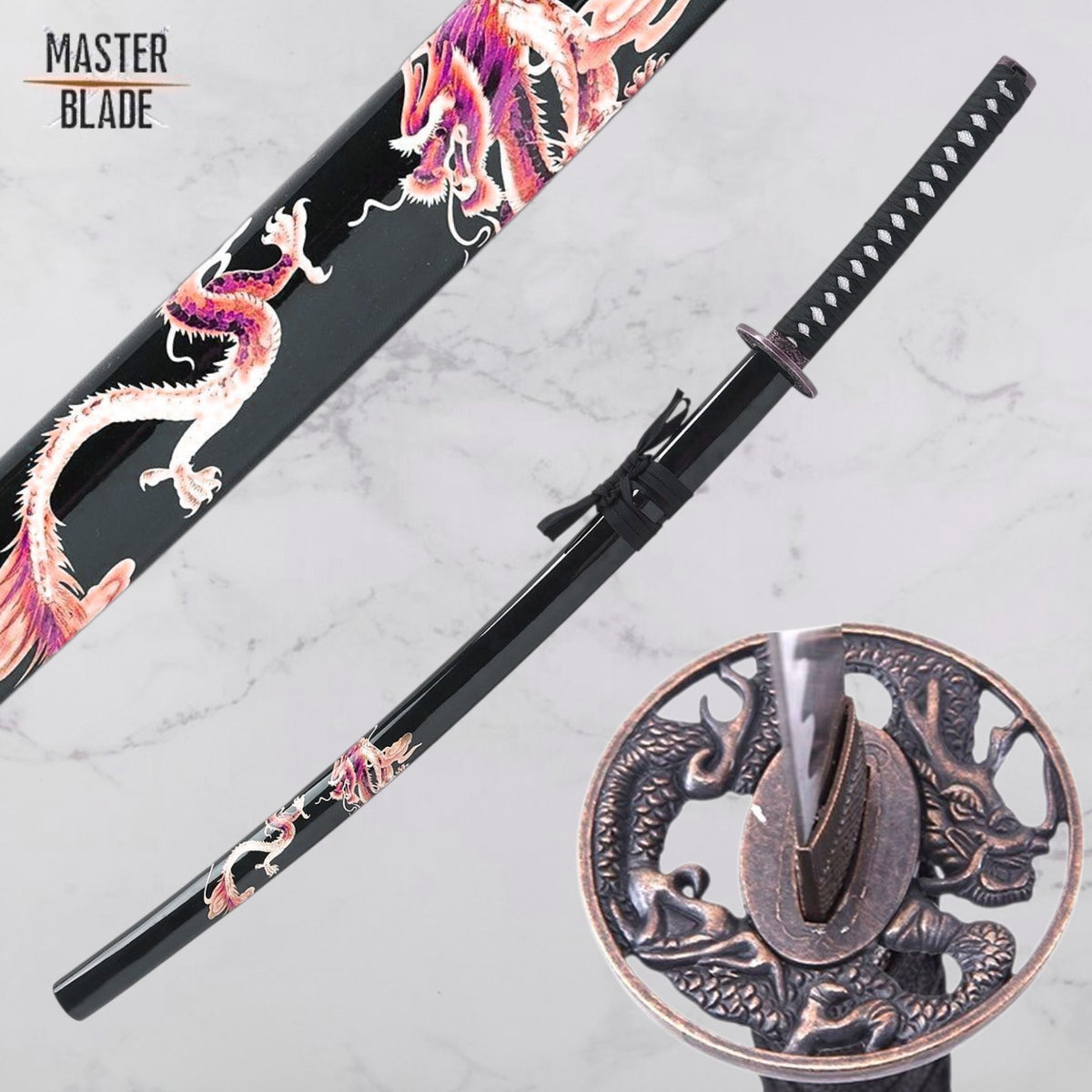 חרב - Gold Dragon Samurai Sword